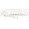 vidaXL Day Bed Set White Solid pine wood, Plywood Twin