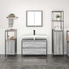 vidaXL Bathroom Furniture Set 3 pcs Grey Sonoma Engineered Wood