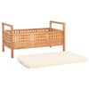 vidaXL Bench Natural, Cream