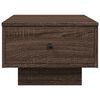vidaXL Coffee Table Brown Oak Engineered Wood, Metal 23.6 x 17.7 x 12.2 in