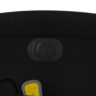 Close-up image of seating area fabric and adjustment knob
