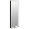 vidaXL Mirror Jewellery Cabinet Black