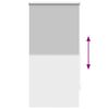 vidaXL Blind Grey Polyester, Aluminum, PVC 23.6 x 47.2