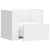 vidaXL Wall-mounted Bedside Cabinet Set of 2 White Engineered wood