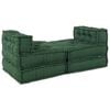 vidaXL Modular Sofa 4 pcs Green Fabric