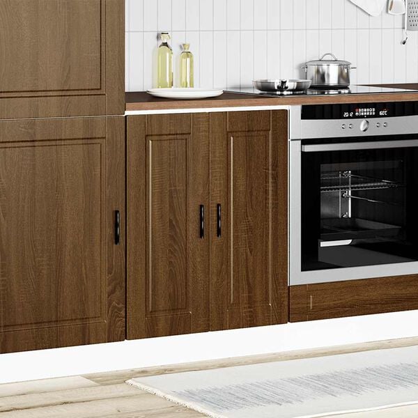 vidaXL Kitchen Base Cabinet Brown oak Engineered wood Medium