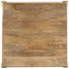 vidaXL Coffee Table Whitewashed Mango Solid Mango Wood Medium Simplistic