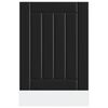 vidaXL Dishwasher Panel Black Engineered Wood Standard Dishwasher Panel