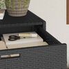 vidaXL Garden Storage Cabinet Black