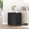 vidaXL File Cabinet Black Oak 17.72 x 14.96 x 21.26 in Engineered Wood