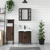 vidaXL Bathroom Cabinet Set Brown oak