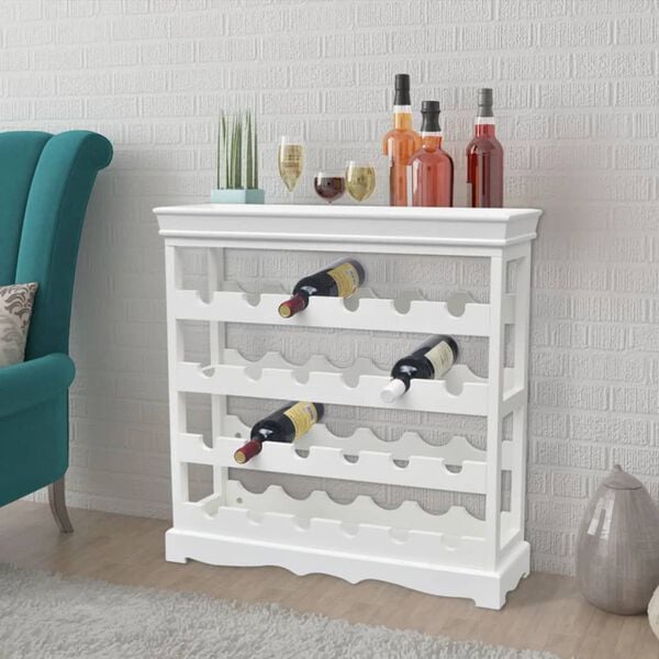 vidaXL Wine Cabinet White