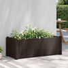 vidaXL Raised Bed Mocha Polypropylene Medium UV-resistant materials