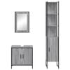 vidaXL Bathroom Furniture Set Grey sonoma