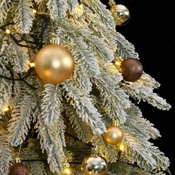vidaXL Fake Christmas Tree White, Shiny Gold, Matte Gold, Bronze