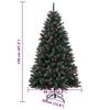 vidaXL Artificial Christmas Tree 150 LEDs 47.2"