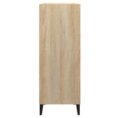 vidaXL Sideboard Sonoma Oak 27.4"x12.8"x35.4" Engineered Wood