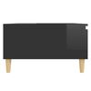 vidaXL Coffee Table High gloss black Engineered wood 35.4 x 23.6 x 13.8 in