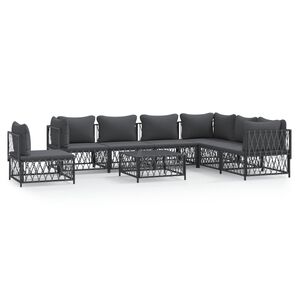 vidaXL Garden Lounge Set Anthracite