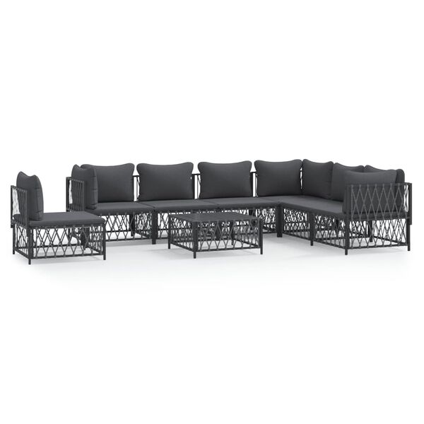 vidaXL Garden Lounge Set Anthracite