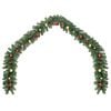 vidaXL Christmas Garland Green, Gold, Red PVC 16.4 feet