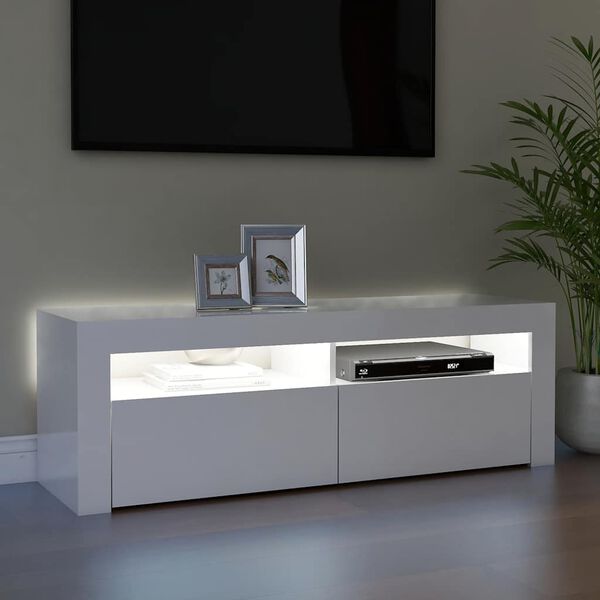 vidaXL TV Cabinet High gloss white Engineered wood TV Cabinet
