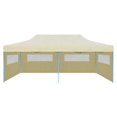 vidaXL Cream Foldable Pop-up Party Tent 9.8'x19.7'