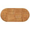 vidaXL Garden Table Brown Solid acacia wood Large Durable Garden Table