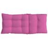 vidaXL Highback Chair Cushion Set of 2 Pink Oxford fabric (100% polyester)