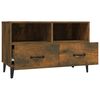 vidaXL TV Cabinet Smoked Oak Engineered Wood, Iron TV Cabinet