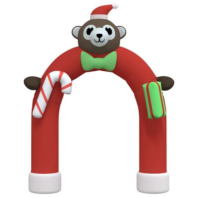 vidaXL Christmas Inflatable Arch Gate LED 149.6"