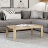 vidaXL Coffee Table Solid Brushed Acacia Wood 43.3"x23.6"x15.7"