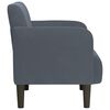 vidaXL Sofa Chair Dark Grey Velvet, Plywood Single Sofa Size Sofa Chair