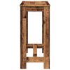 vidaXL Bar Table Old Wood 40.2x19.7x40.7" Engineered Wood