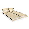 vidaXL Bed Slatted Base Natural wood Solid beech wood frame, Birch slats