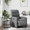vidaXL Electric Recliner Chair Gray Faux leather, Metal, Plywood Standard