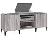 vidaXL Record Cabinet Grey Sonoma Engineered Wood Medium Record Cabinet