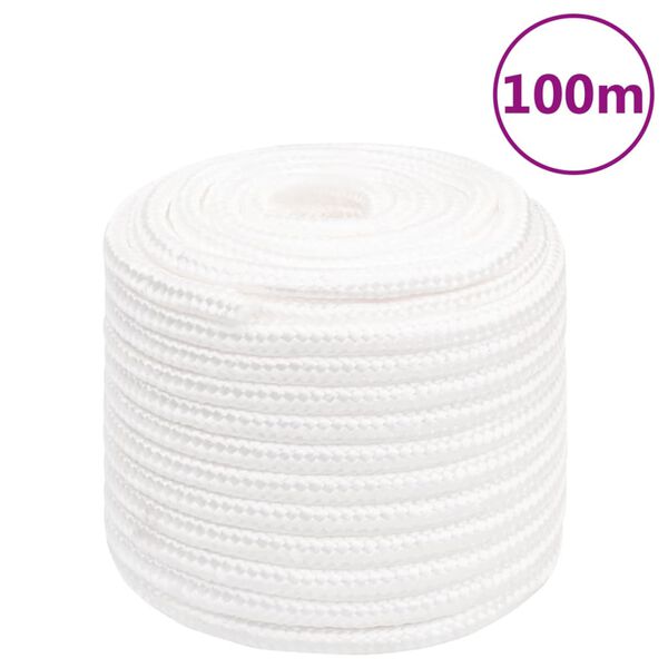 vidaXL Boat Rope Full White 0.71 " 328.1 ' Polypropylene