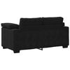 vidaXL Sofa Set Black Velvet, Polyester, Metal, Wood Large Durable