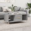 vidaXL Coffee Table Gray Sonoma Engineered wood, iron Medium