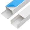 vidaXL Cable Trunking Self-Adhesive 3.9"x2.4" 98.4' PVC