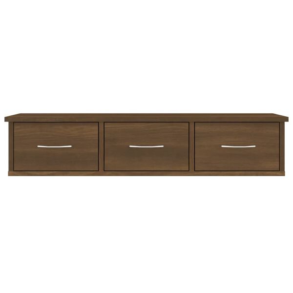 vidaXL Wall Cabinet Brown Oak Engineered Wood Medium Wall Cabinet