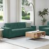 vidaXL Sofa 2 pcs Dark Green Fabric