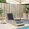 vidaXL Patio Sun Lounger Light gray