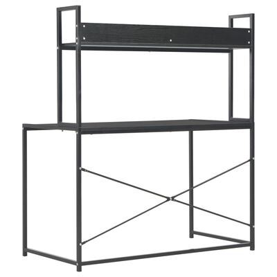 vidaXL Computer Desk Black 47.2"x23.6"x54.3"