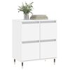 vidaXL Sideboard White Engineered wood, Iron Medium Sideboard
