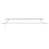 vidaXL Awning Manual White 137.80" x 98.43" Metal
