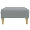 vidaXL Footstool Light Grey 100% Polyester, Plywood, Plastic, Foam Medium