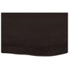 vidaXL Bathroom Countertop Dark Brown 23.6 x 15.7 x (0.8-2.4) " Treated Solid Wood