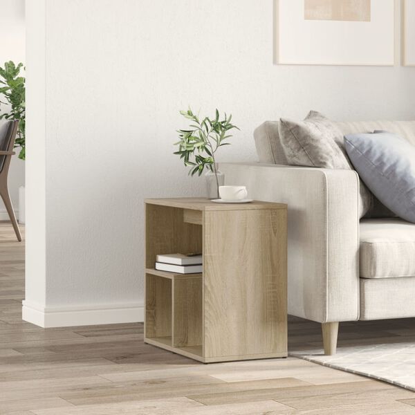 vidaXL Side Table Sonoma oak Engineered wood Small End Table